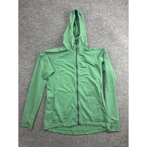 Rab Top-Out Hoody  Womens Medium Green Full Zip High Neck Raglan Stretch